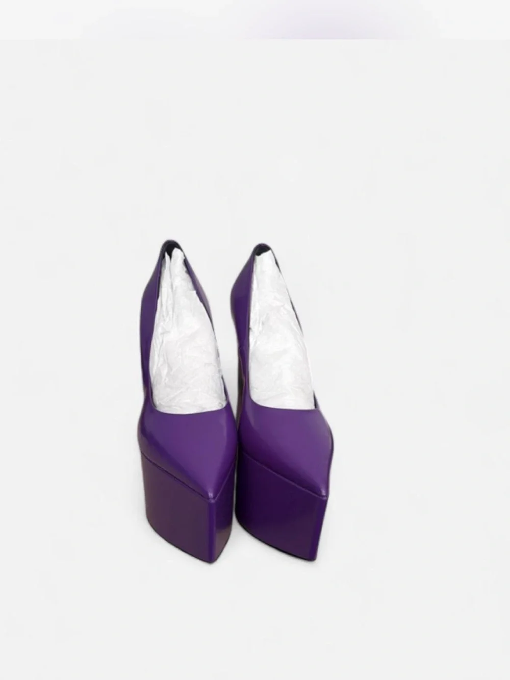 Versace Purple Platform Pointed-Toe Women's Pumps 39 fits like a us 8